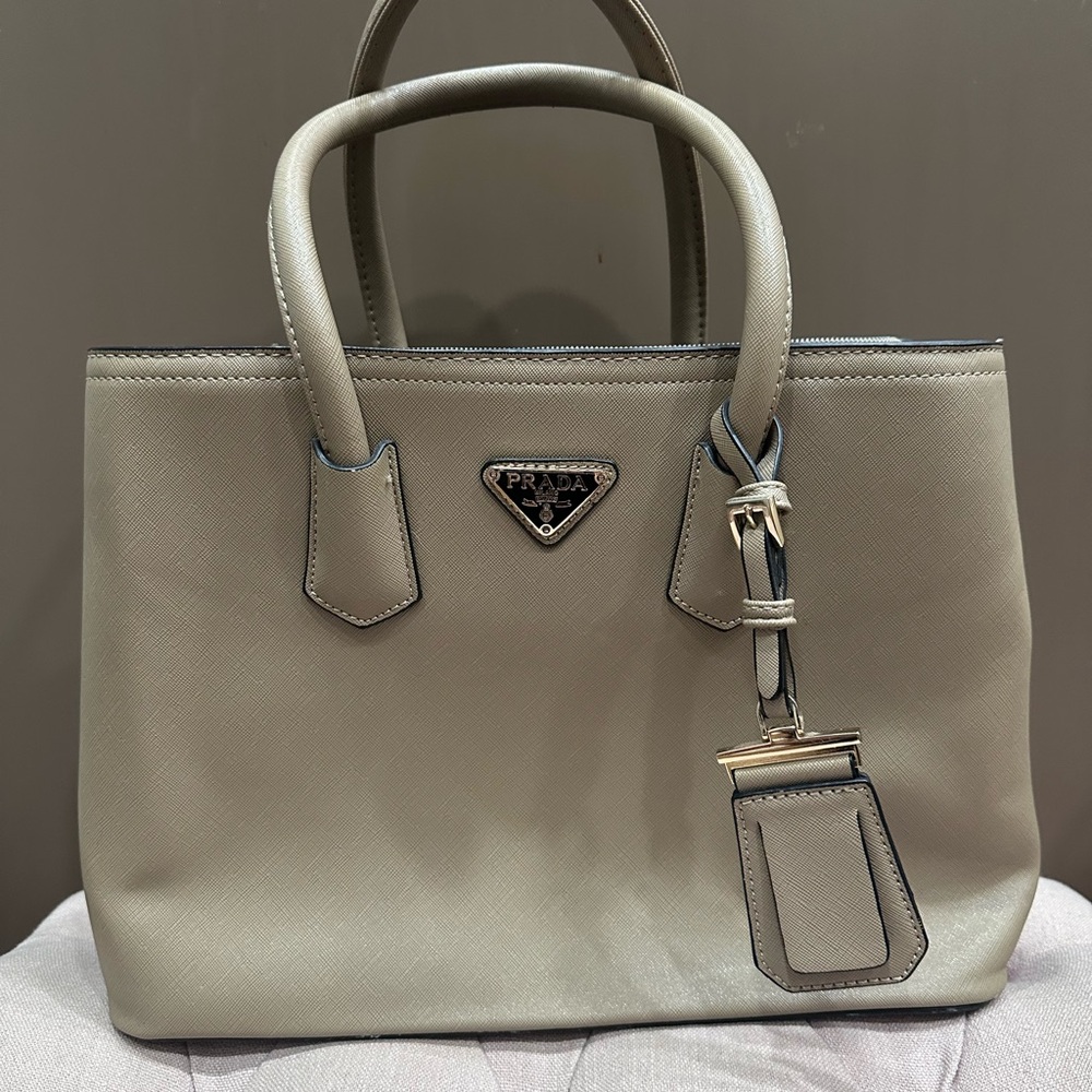 Tan handbag
